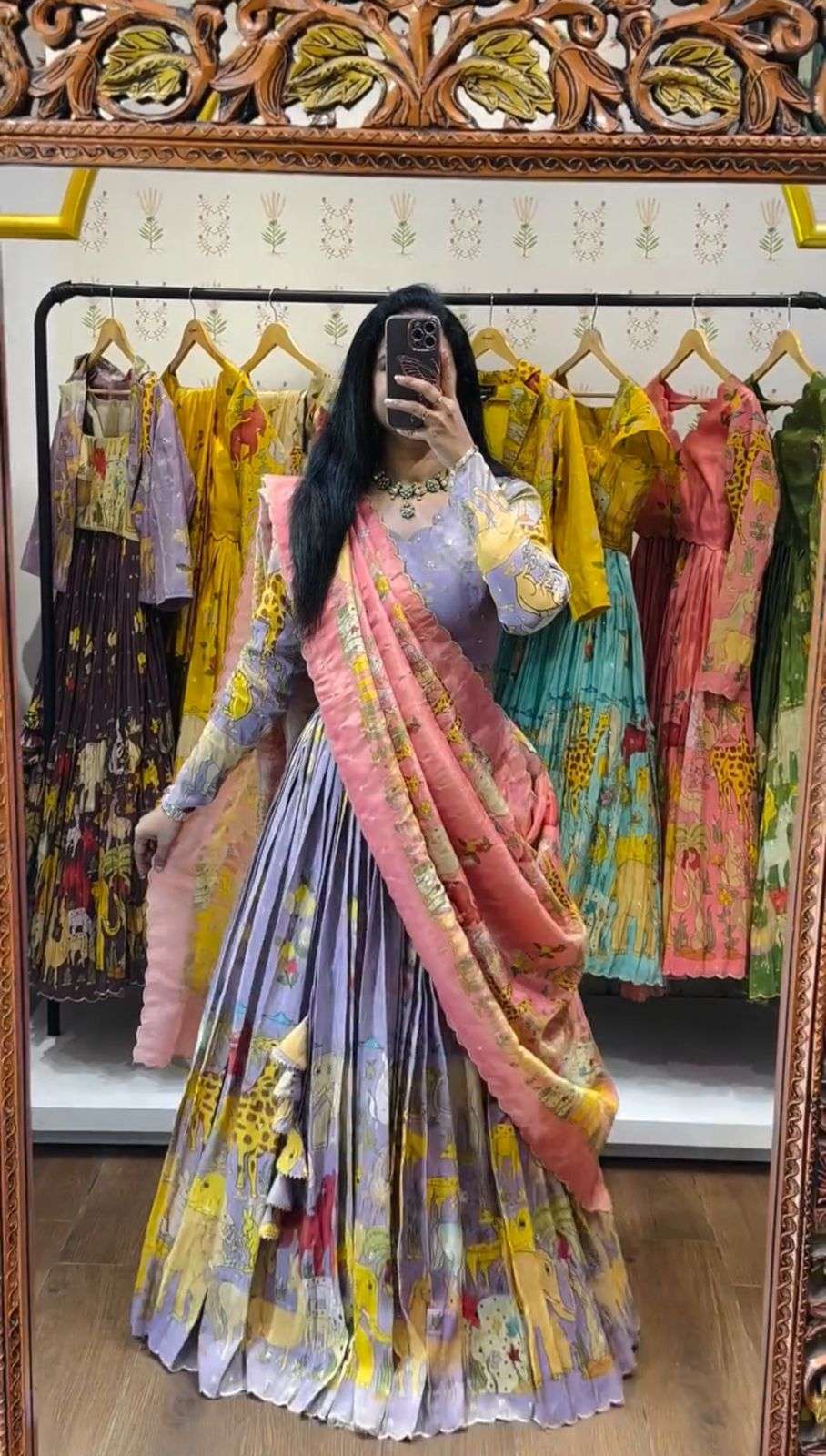 PC-539 BY ASLIWHOELSALE DESIGNER PURE COTTON PRINTED LEHENGAS-00045