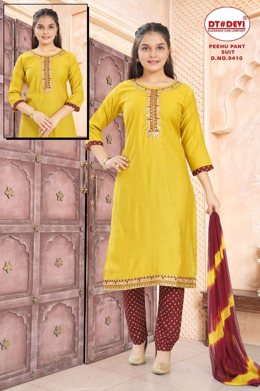PEEHU 9410 BY ASLIWHOLESALE DESIGNER PURE VETICAN EMBROIDERY KIDS DRESSES-00308