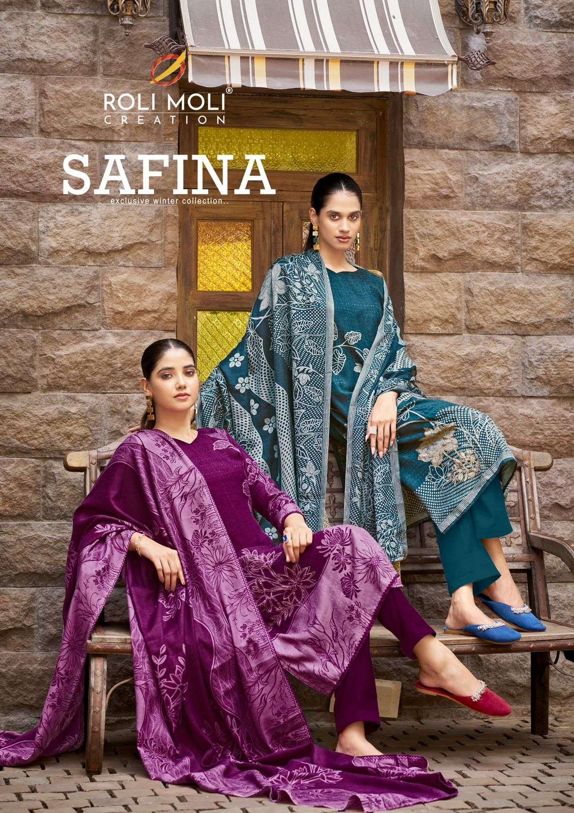 ROLI MOLI SAFINA 1001 TO 1008 SERIES PURE PASHMINA PAKISTANI DRESSES-00062