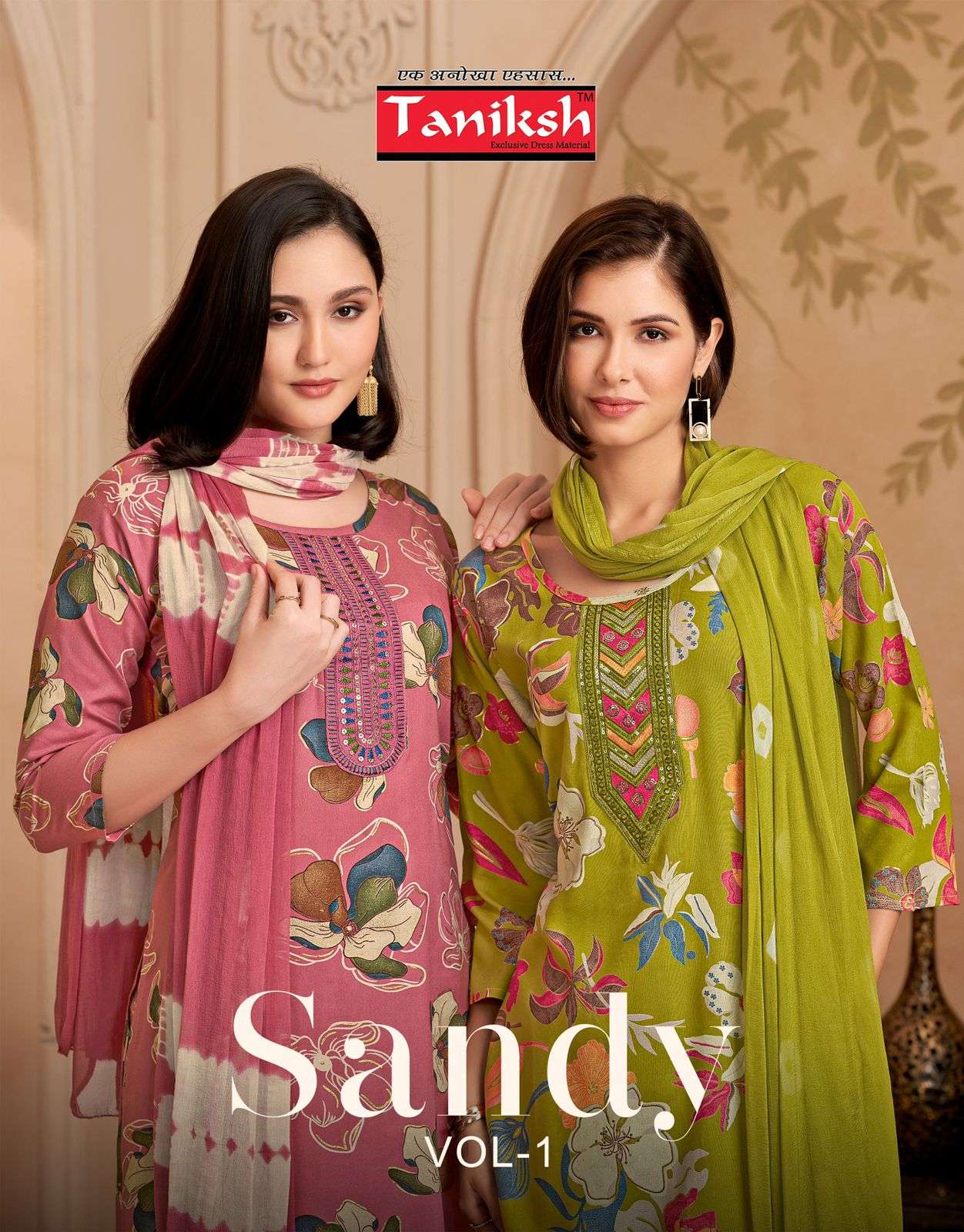TANIKSH SANDY VOL-1 PURE RAYON PRINTED DRESSES-00140