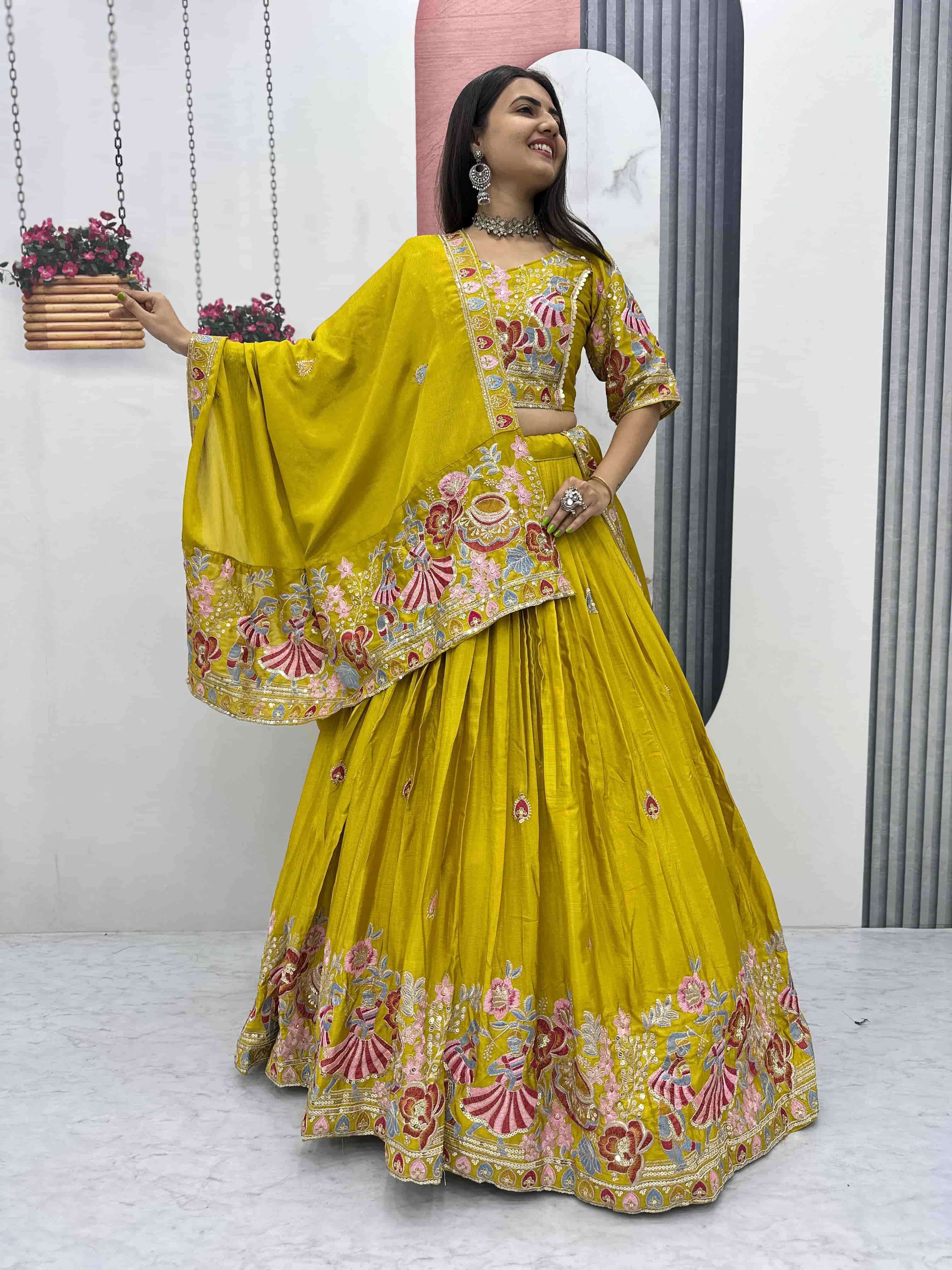 TAPI-289 BY ASLIWHOLESALE DESIGNER PURE CHINON LEHENGAS-00185