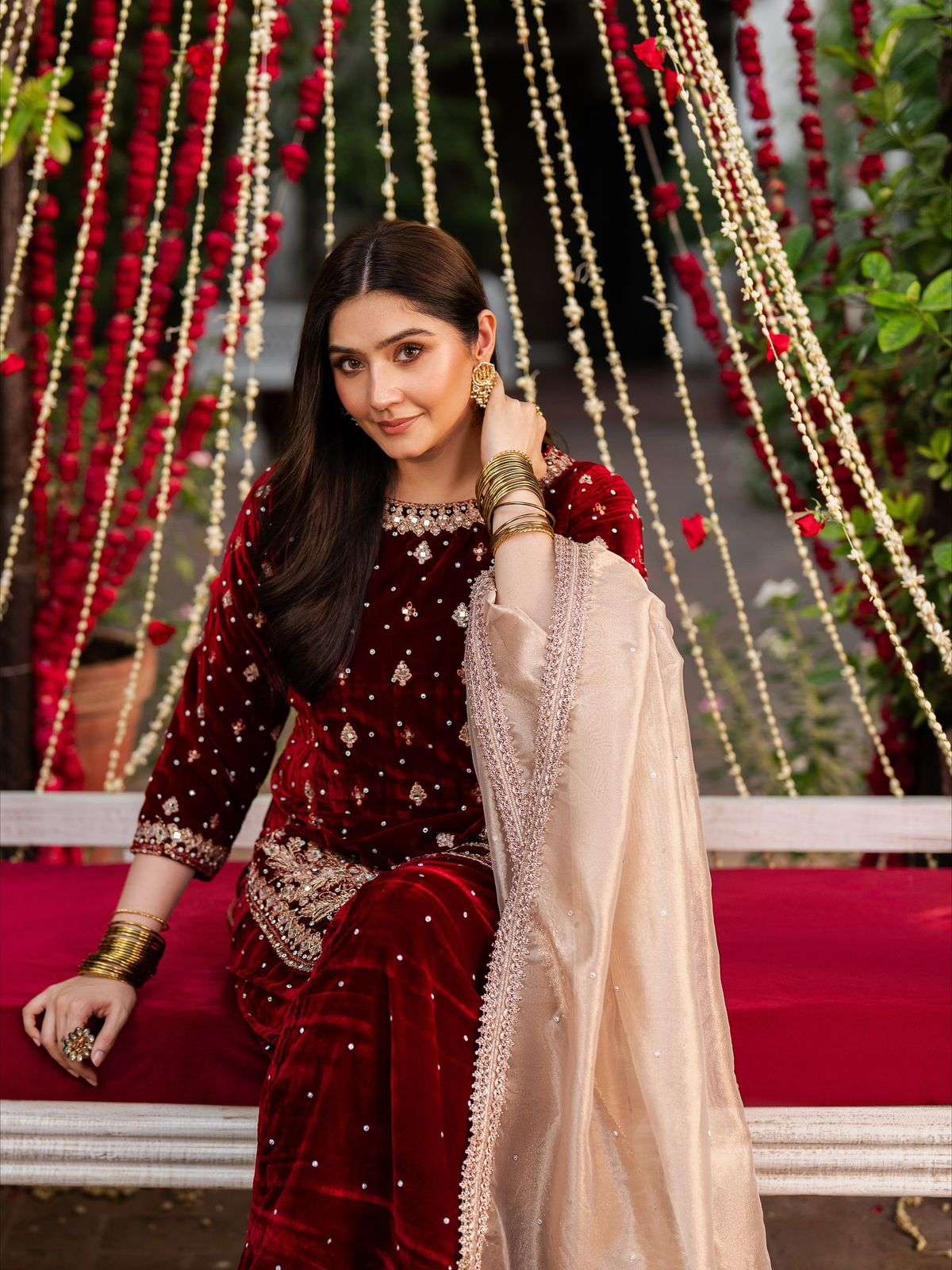 1536 HIT COLOUR BY ASLIWHOLESALE DESIGNER PURE VELVET EMBROIDERY DRESSES-00241