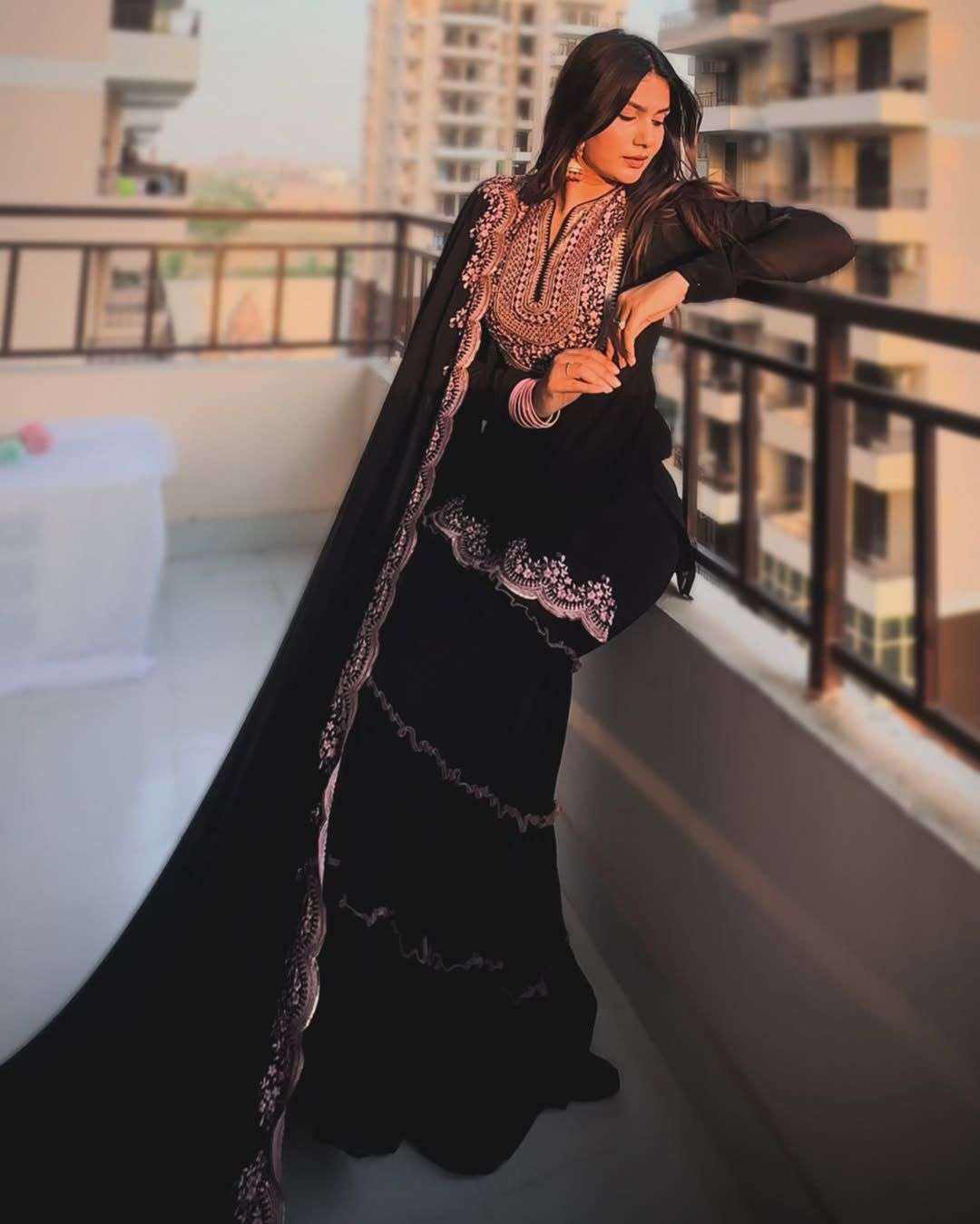 1537 HIT COLOUR BY ASLIWHOLESALE DESIGNER PURE FAUX GEORGETTE EMBROIDERY DRESSES-00241