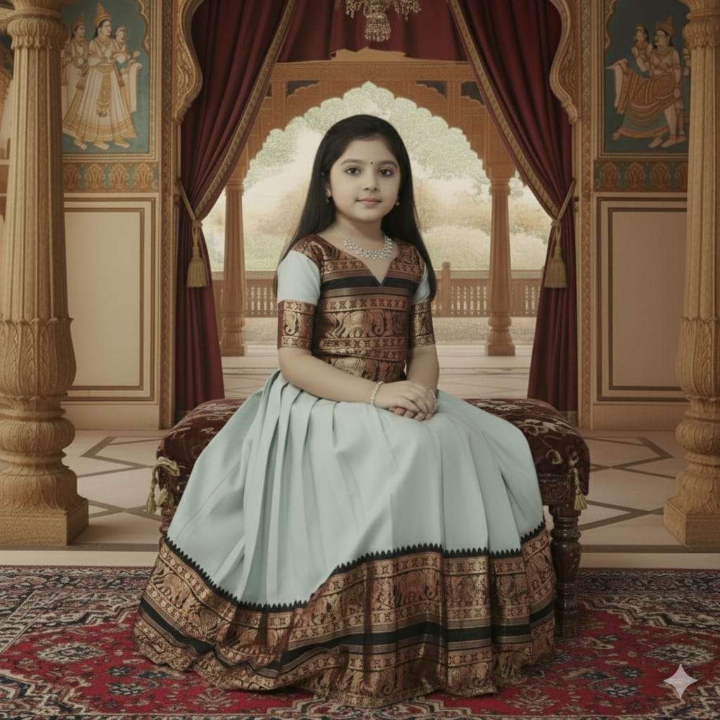 178 SERIES BY ASLIWHOLESALE DESIGNER PURE SILK JACUQARD KIDS WEAR-00293