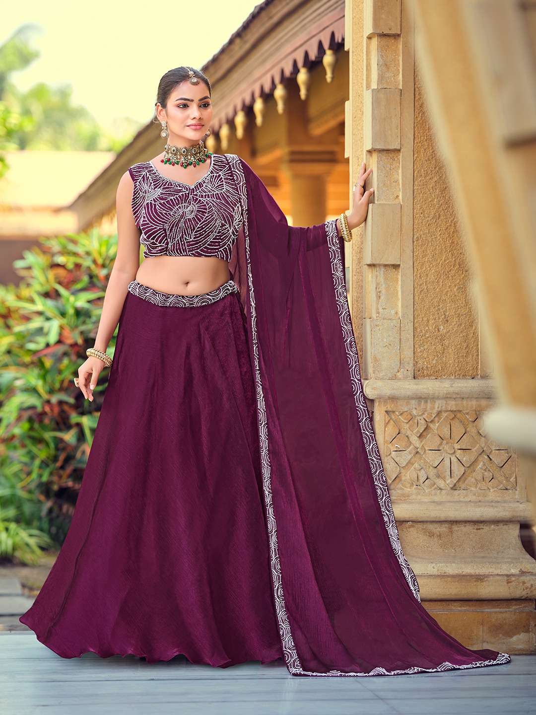 347 SERIES BY ASLIWHOLESALE DESIGNER PURE SILK LEHENGAS-00265