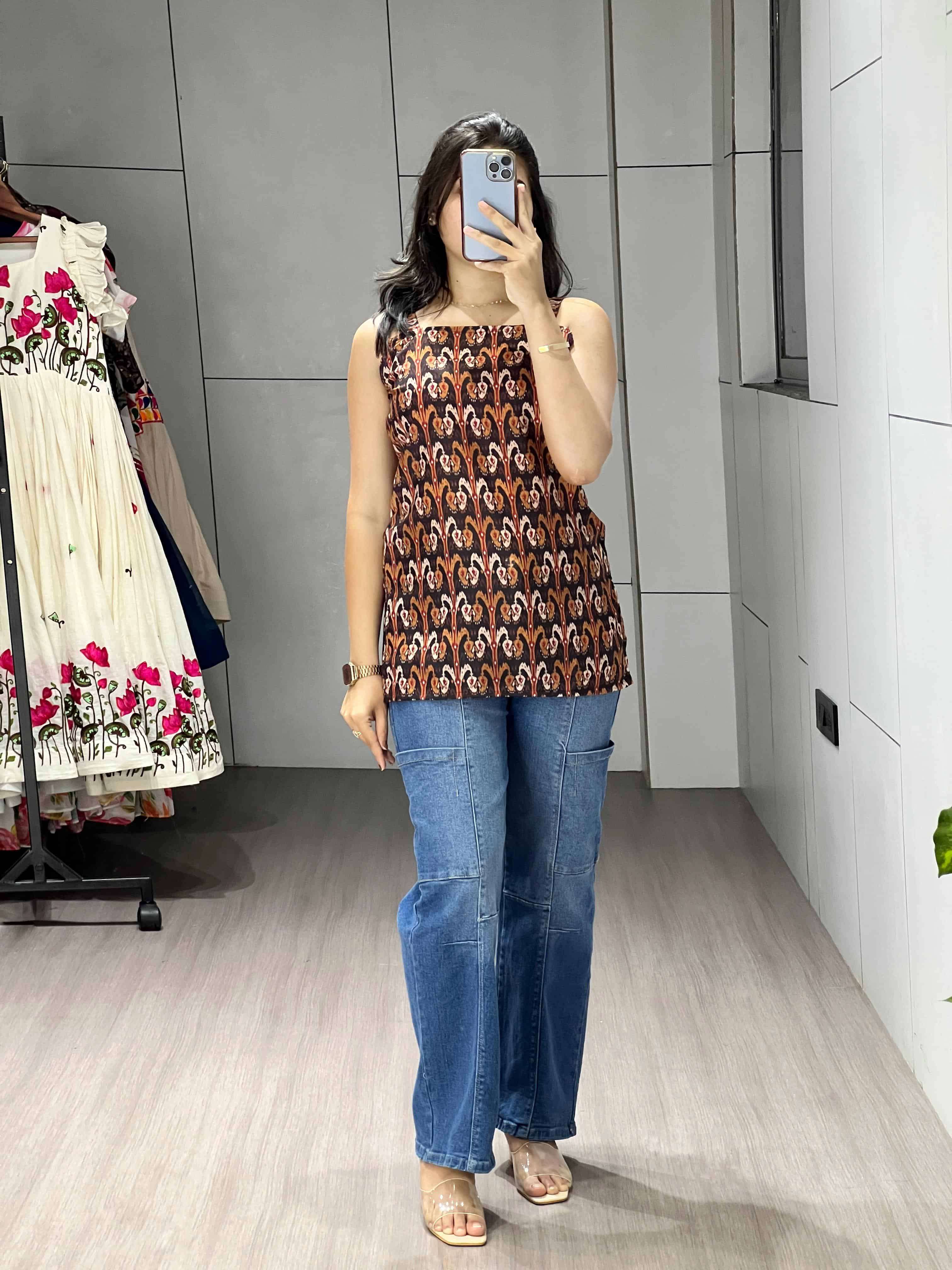 5002 COLOUR BY ASLIWHOLESALE DESIGNER PURE COTTON TUNICS-00135
