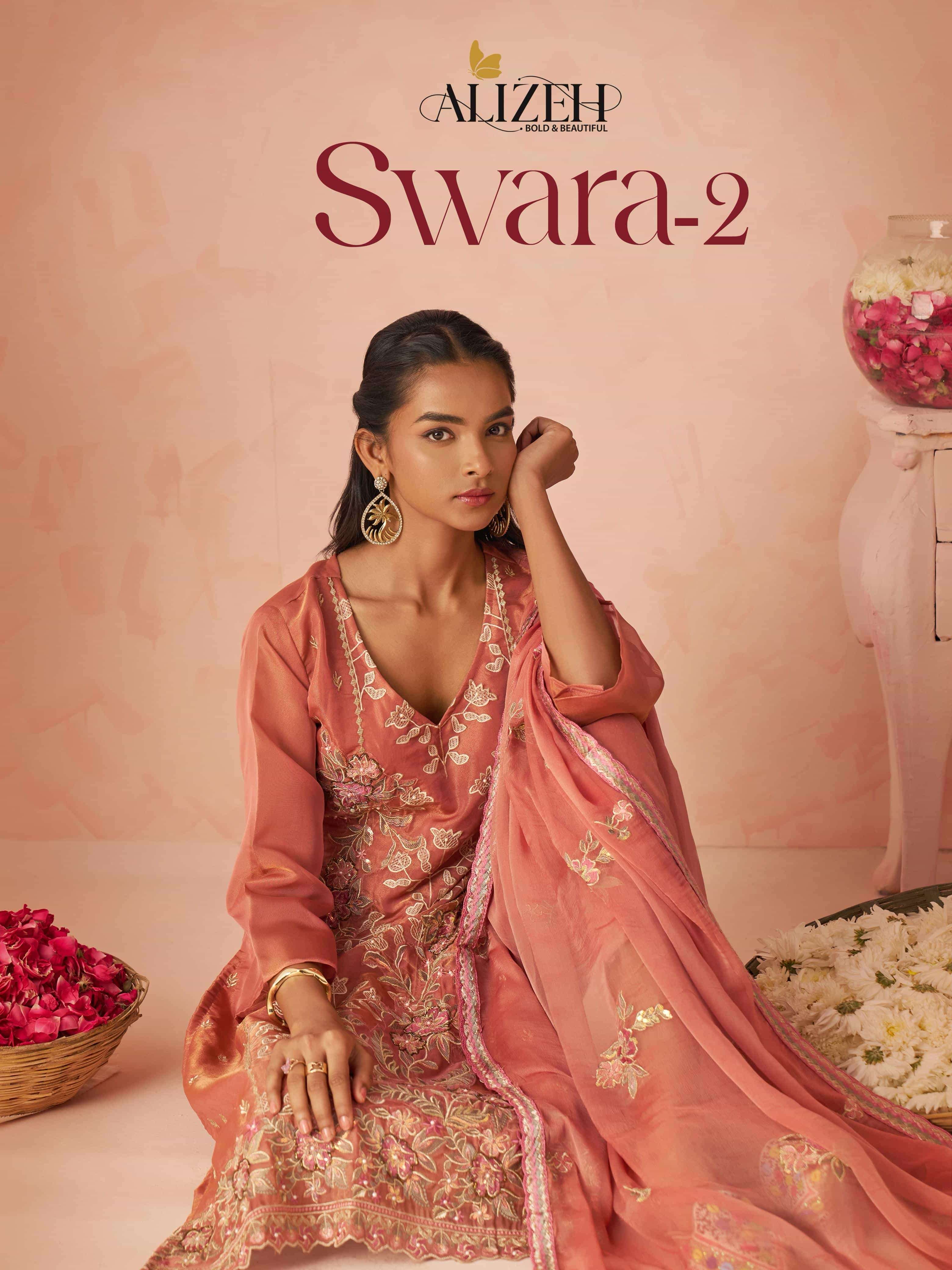 ALIZEH SWARA VOL-2 8013 TO 8015 PURE SILK EMBROIDERY DRESSES-00001