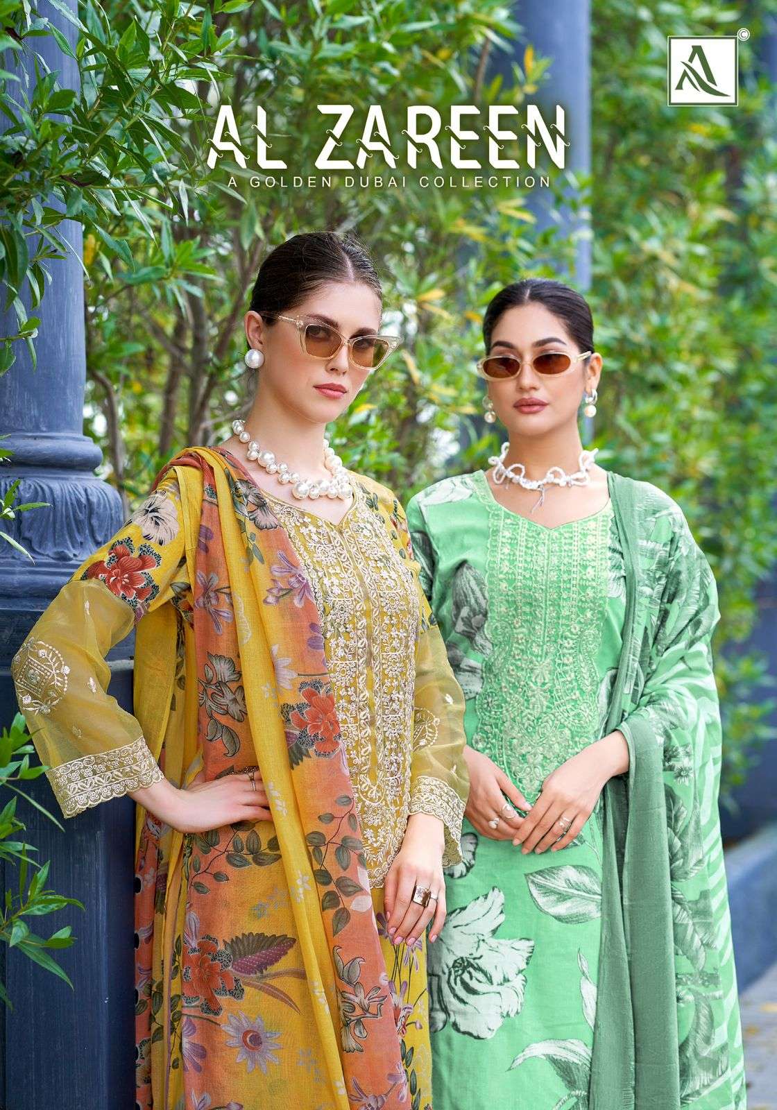 ALOK SUIT AL ZAREEN 01 TO 06 SERIES PURE COTTON EMBROIDERY DRESSES-00201