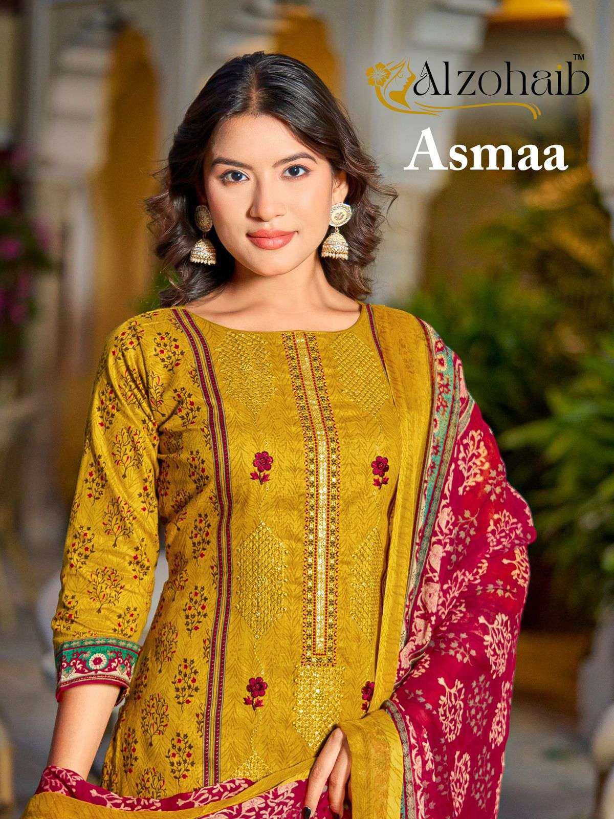 ALZOHAIB ASMAA 1370 TO 1372 SERIES PURE COTTON PRINTED PAKISTANI DRESSES-00201