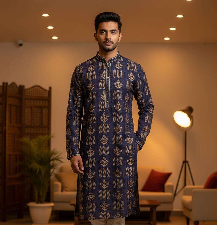 CARNIVAL BY ASLIWHOLESALE DESIGNER PURE SILK PRINTED MENS WEAR-00280