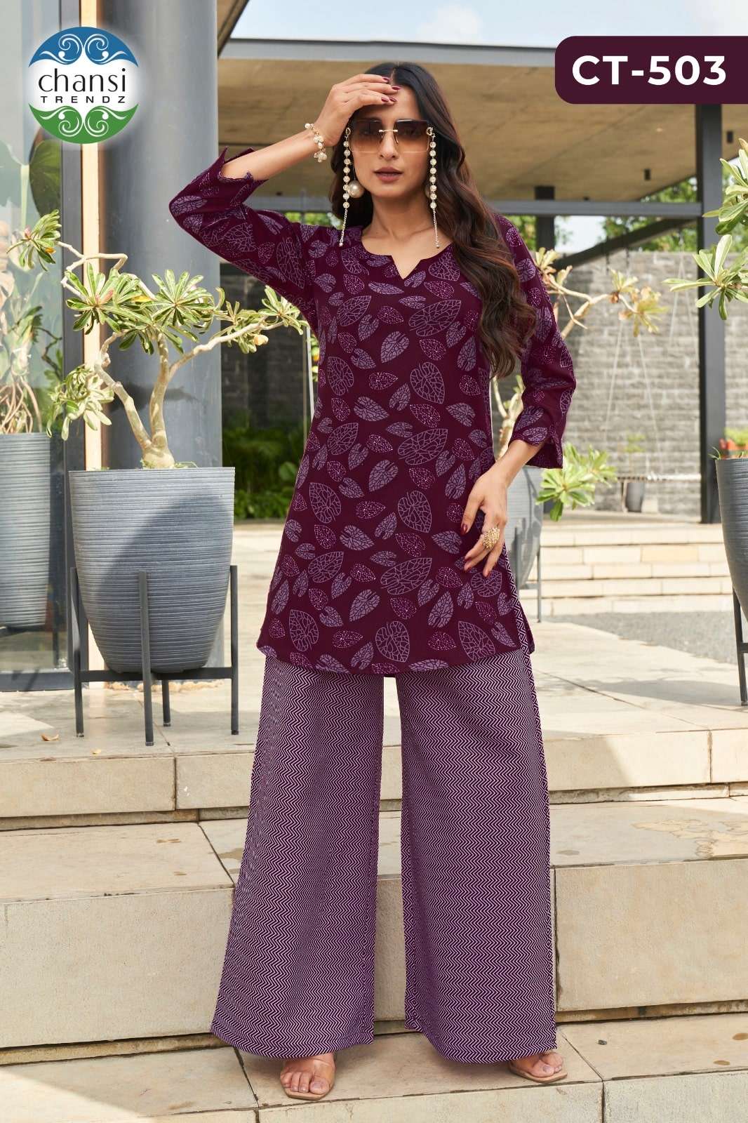 CHANSI TRENDZ RIDDHI PURE POLY COTTON PRINTED DRESSES-00303