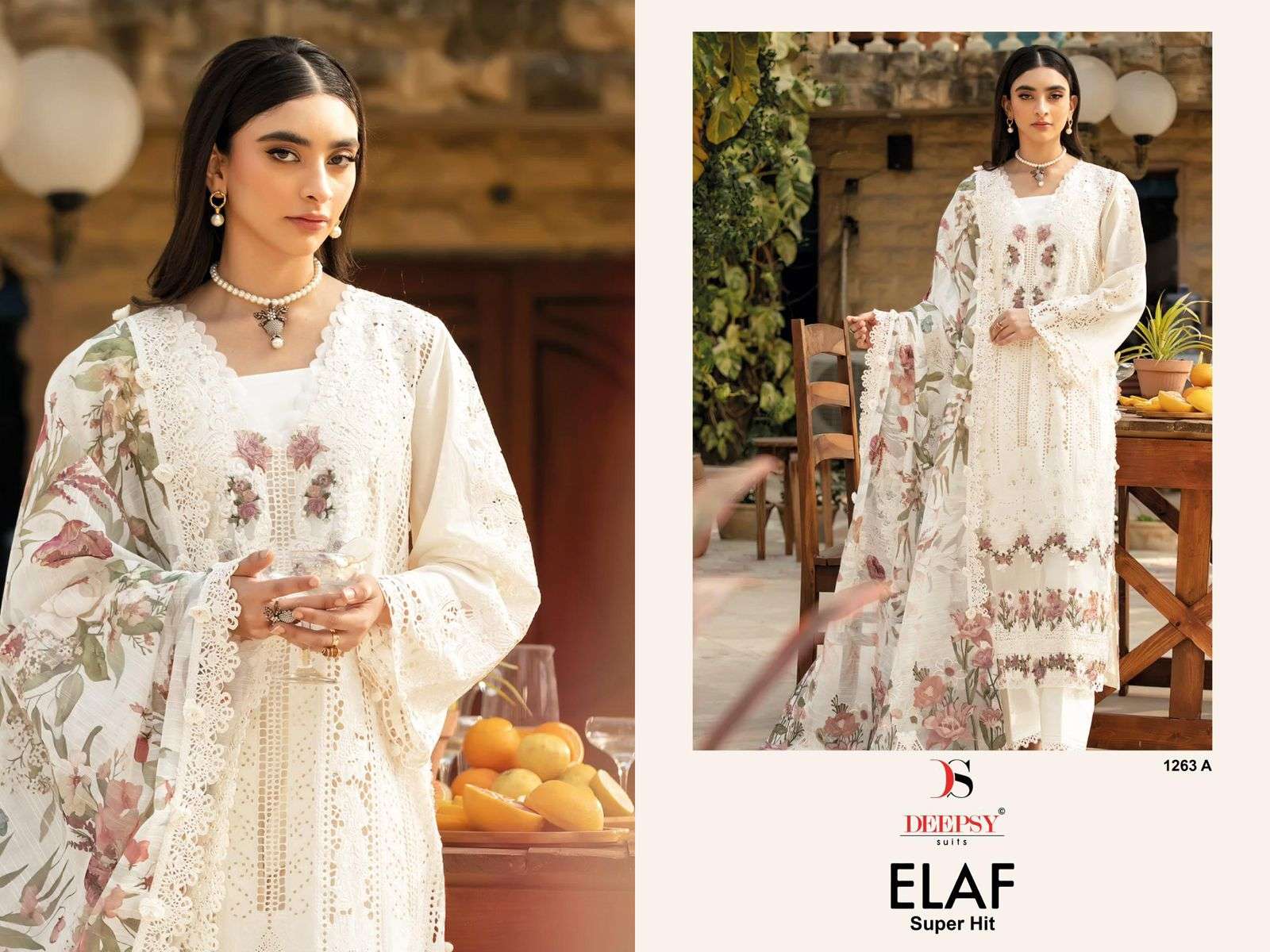 DEEPSY SUITS ELAF LUXURY SUPER HIT 1263 SERIES PURE COTTON EMBROIDERY DRESSES-00201