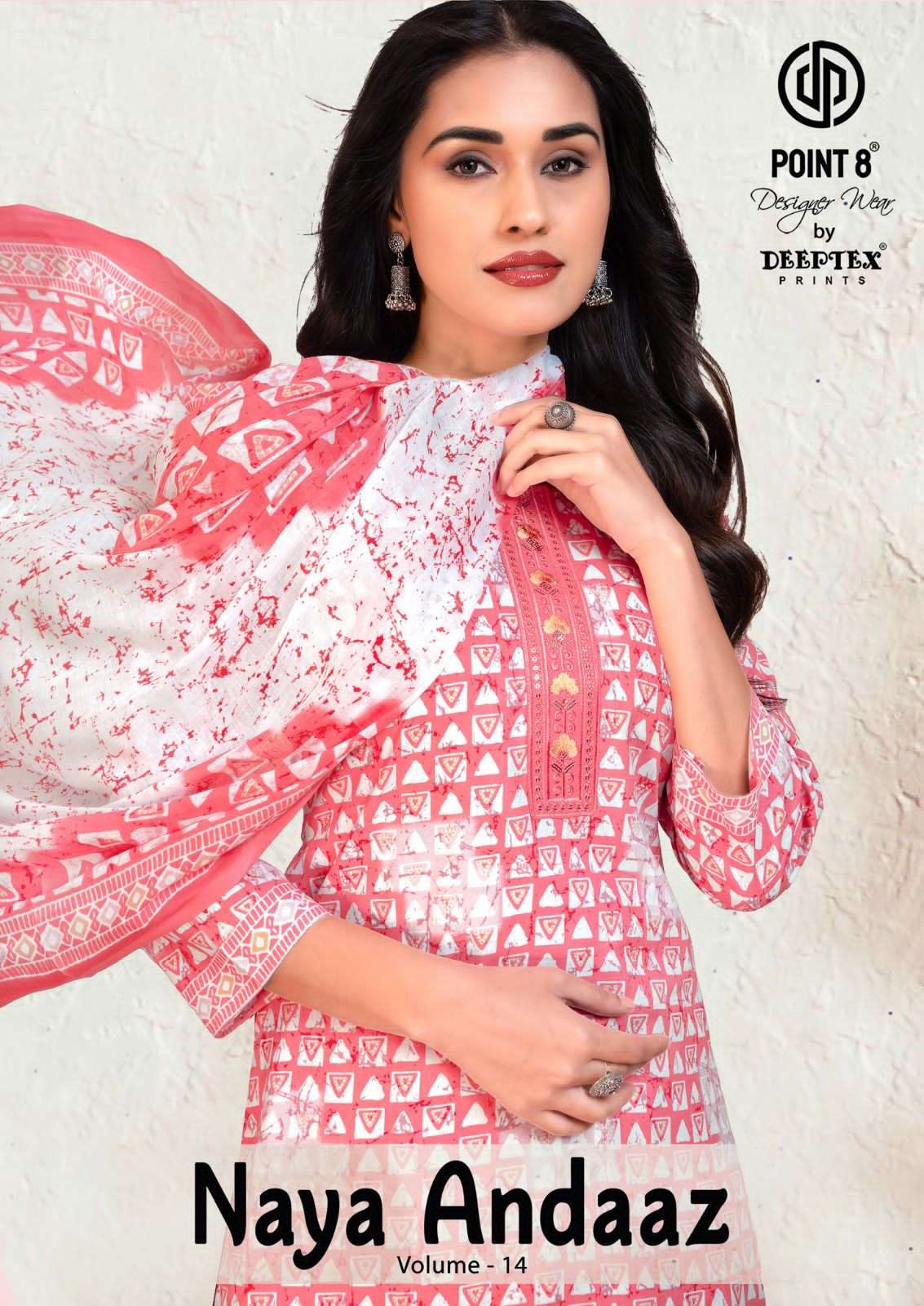 DEEPTEX NAYA ANDAAZ VOL-14 1401 TO 1410 SERIES PURE COTTON PRINTED DRESSES-00015