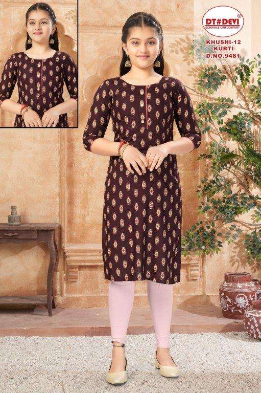 DT DEVI KHUSHI-12 9481 SERIES PURE RAYON PRINTED KIDS WEAR-00309