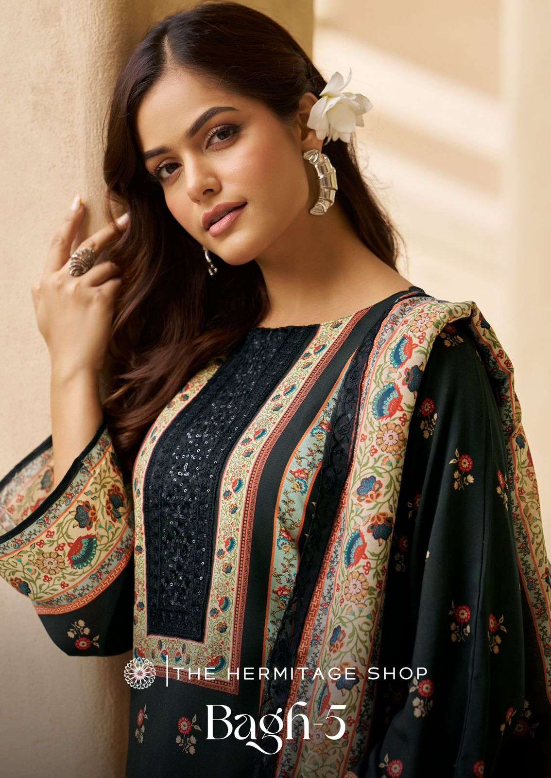 HERMITAGE-BAGH VOL-05 2001 TO 2006 SERIES PURE VISCOSE LAWN EMBROIDERY DRESSES-00201