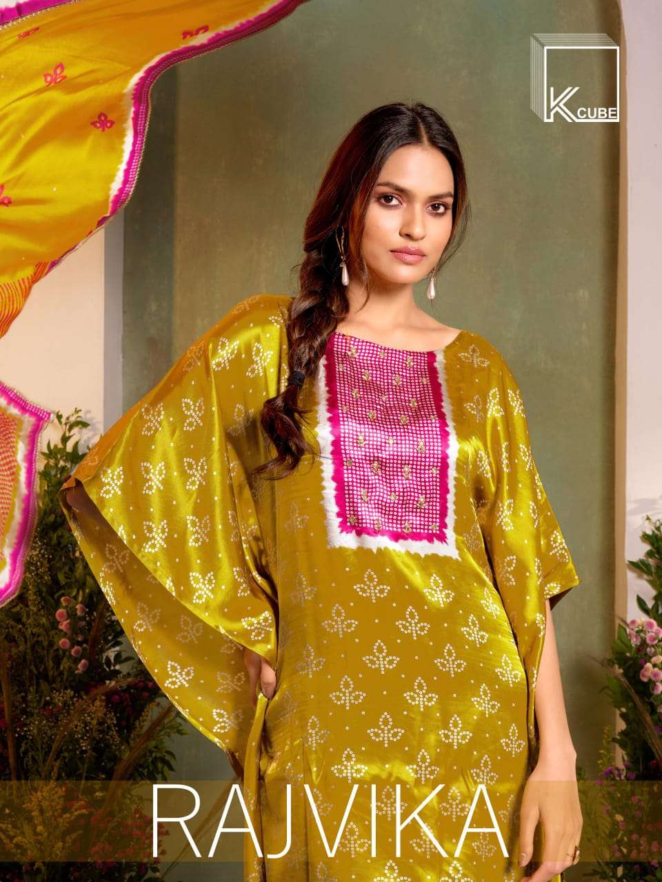 K CUBE RAJVIKA 2013 A TO D SERIES PURE SILK EMBROIDERY DRESSES-00402