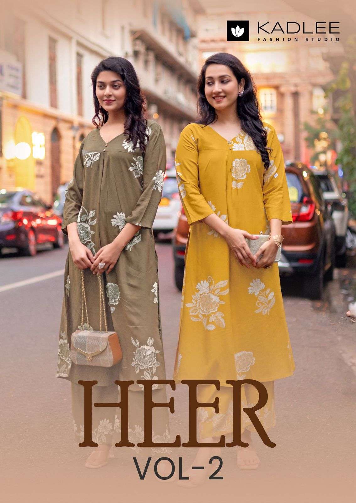 KADLEE HEER VOL-02 4007 TO 4012 SERIES PURE RAYON PRINTED CO-ORD SET-00014 