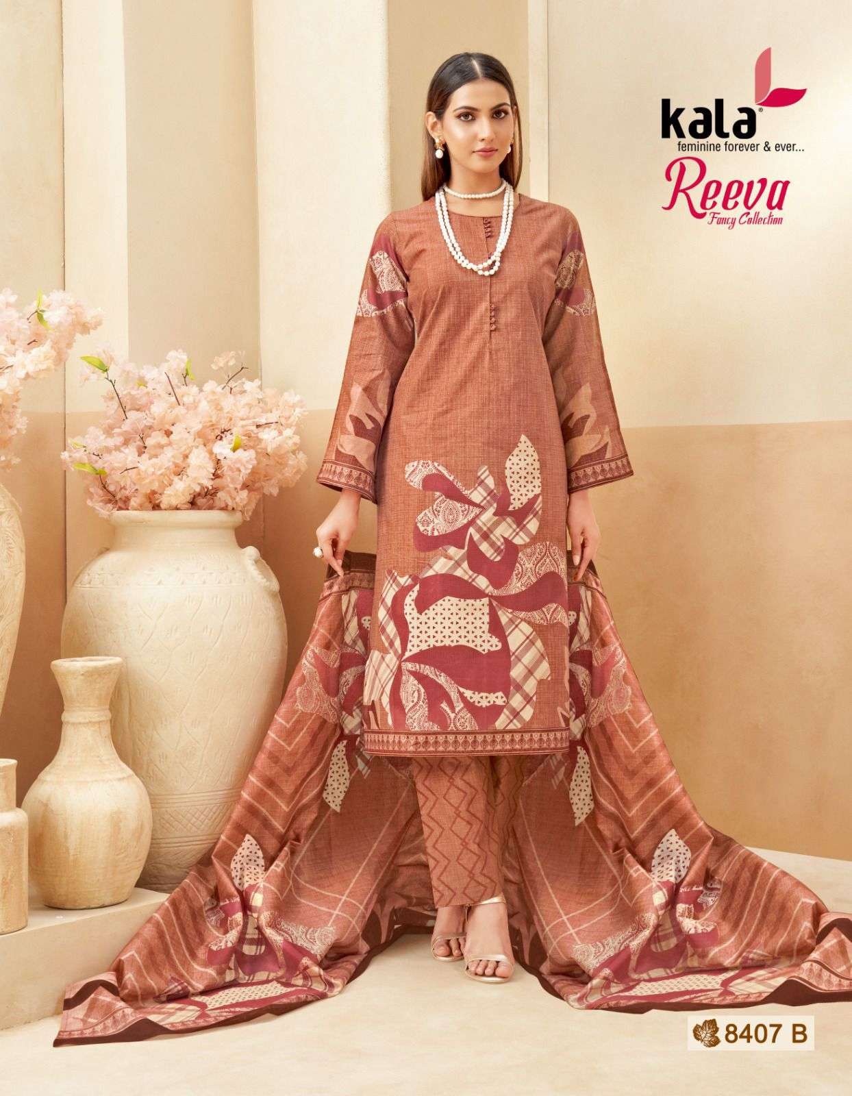 KALA REEVA 8401 TO 8412 SERIES PURE COTTON PRINTED PAKISTANI DRESSES-00062