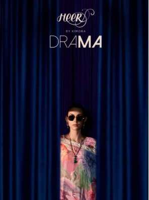 KIMOR HEERA DRAMA PURE MUSLIN PRINTED EMBROIDERY DRESSES-00402