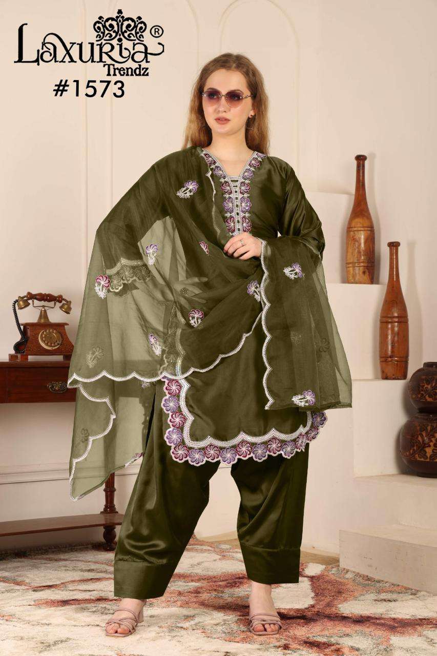 LAXURIA 1573 PURE SATIN EMBROIDERY PAKISTANI DRESSES-00005