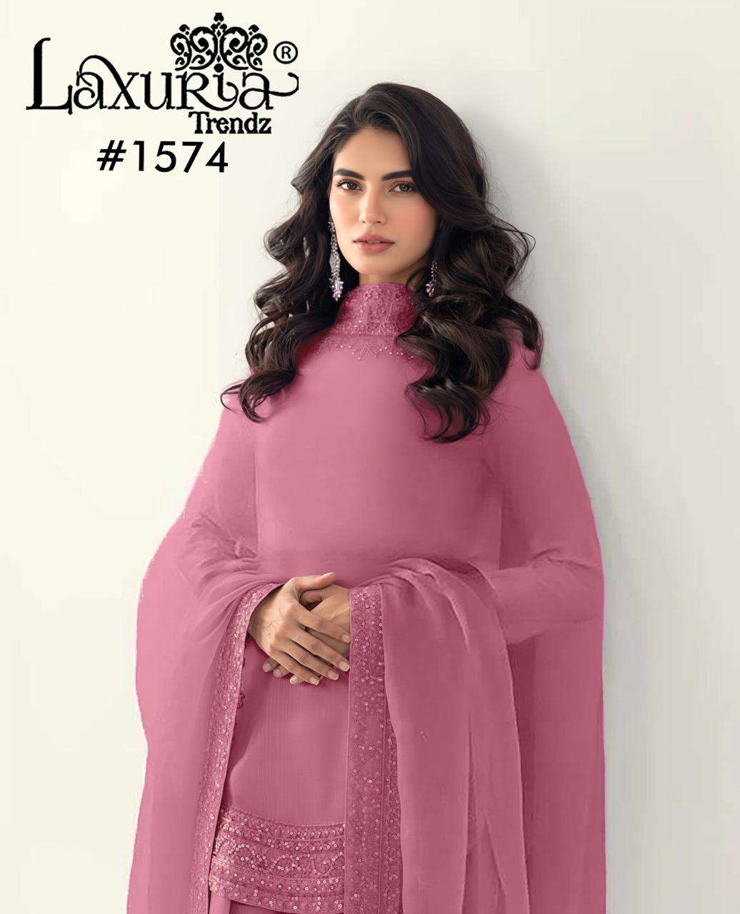 LAXURIA TRENDZ 1574 PURE SILK EMBROIDERY PAKISTANI DRESSES-00005