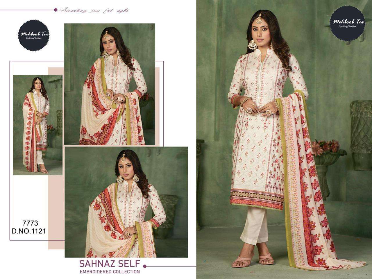MEHBOOB TEX 1121 PURE LAWN EMBROIDERY PAKISTANI DRESSES-00071