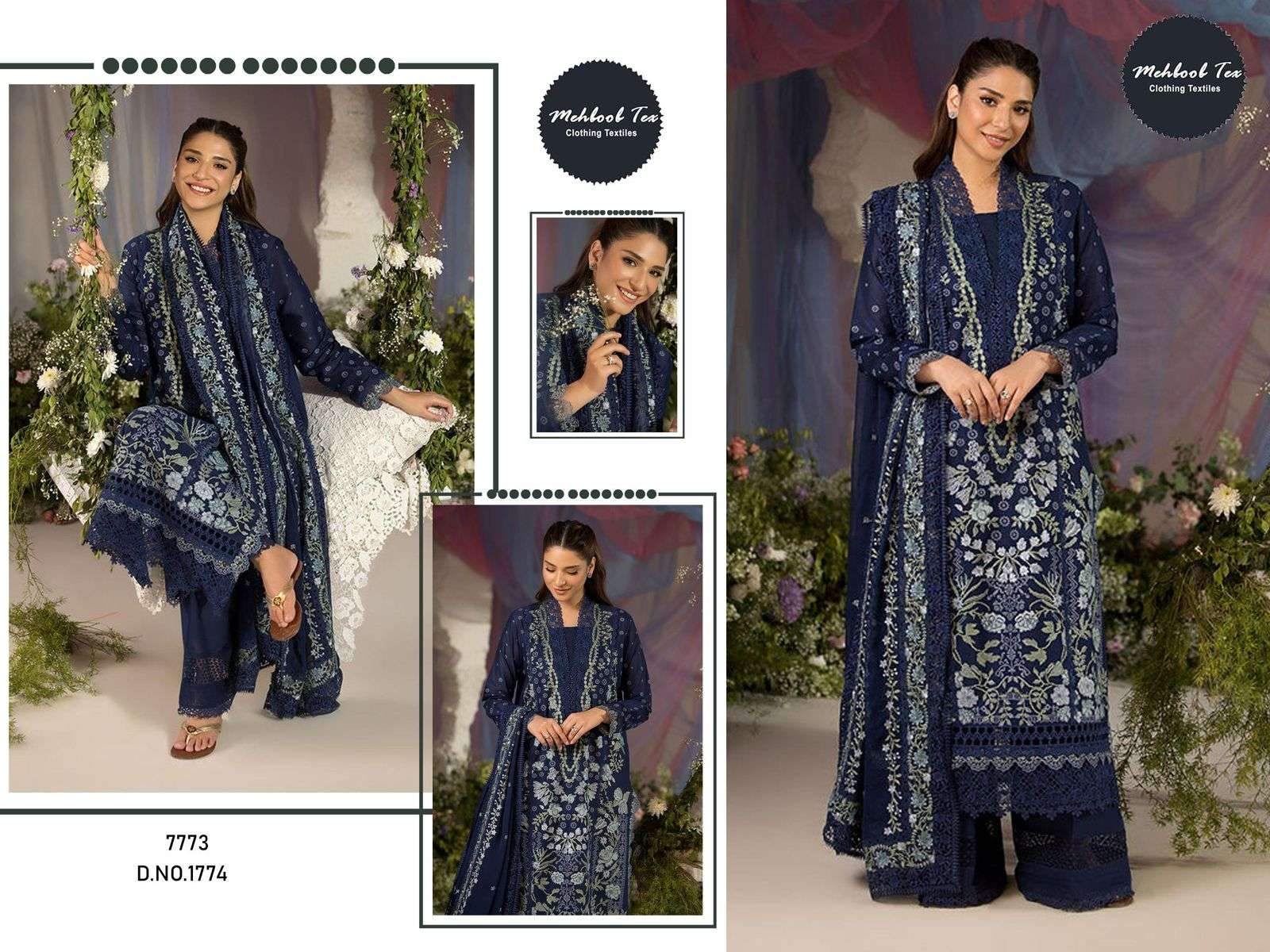 MEHBOOB TEX OMBRE PREMIUM VOL-02 1773 TO 1774 SERIES PURE COTTON EMBROIDERY DRESSES-00071