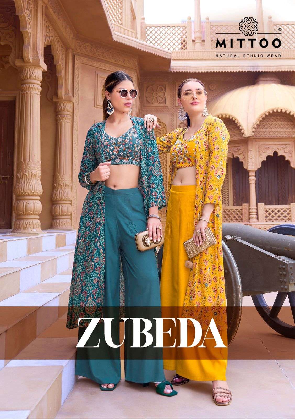 MITTOO ZUBEDA 8001 TO 8004 SERIES PURE SILK HANDWORK CASUALS-00014