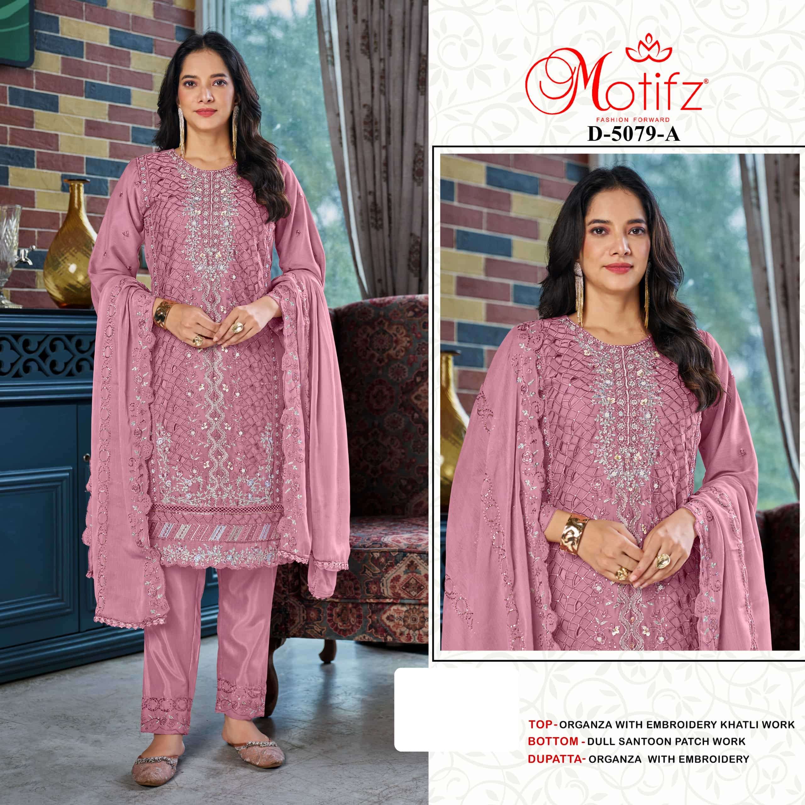 MOTIFZ 5079 SERIES PURE ORGANZA EMBROIDERY DRESSES-00201