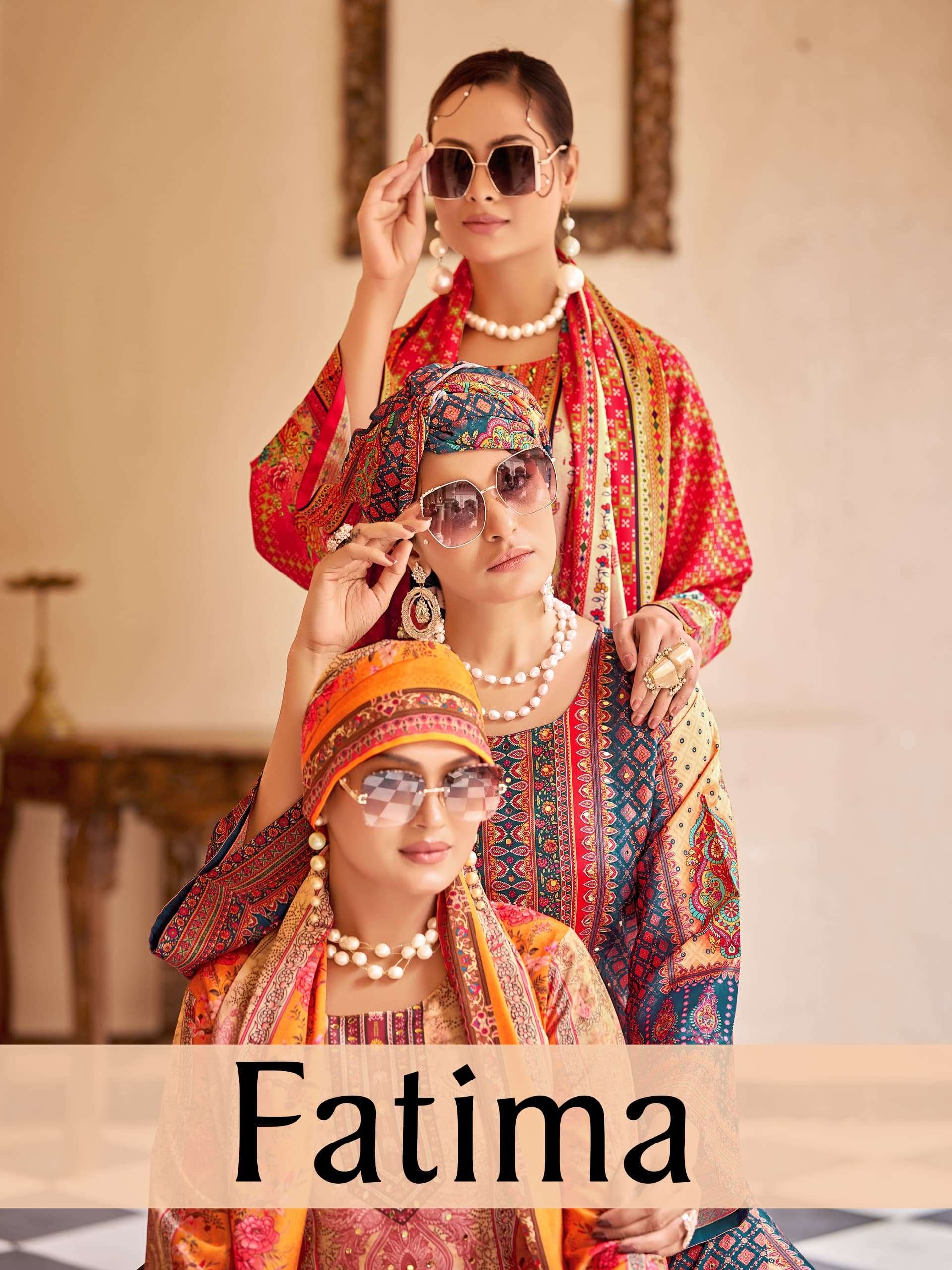 MUKESH FATIMA 1001 TO 1006 SERIES PURE CREPE SILK EMBROIDERY PAKISTANI DRESSES-00097