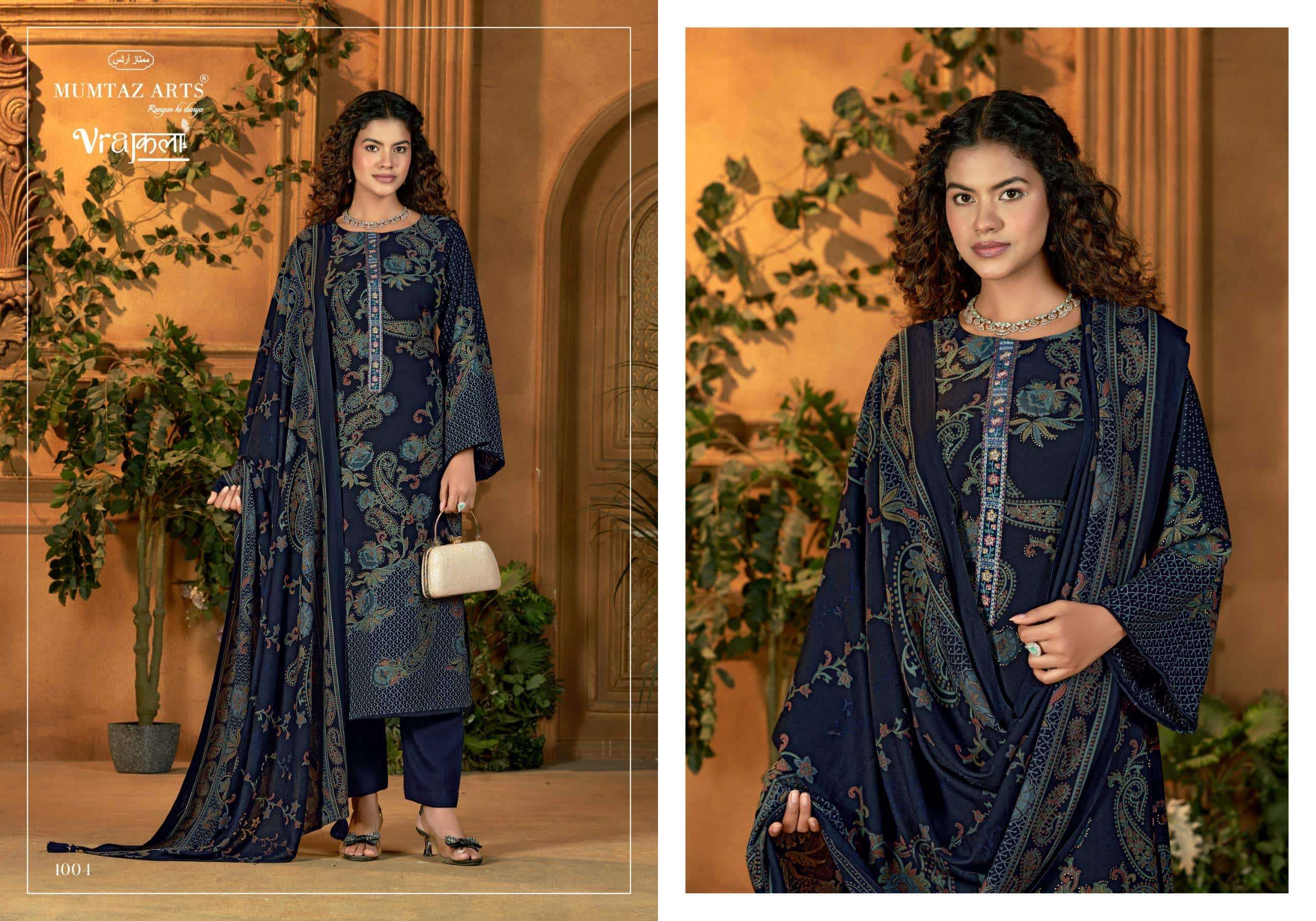 MUMTAZ ARTS ZAID 1001 TO 1004 SERIES PURE VISCOSE PASHMINA PAKISTANI DRESSES-00011