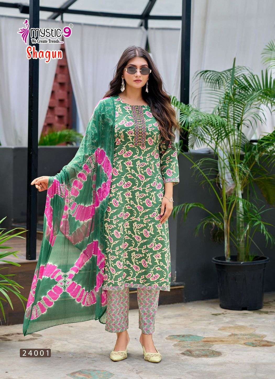 MYSTIC-9 SHAGUM VOL-24 24001 TO 24008 SERIES PURE RAYON EMBROIDERY DRESSES-00014
