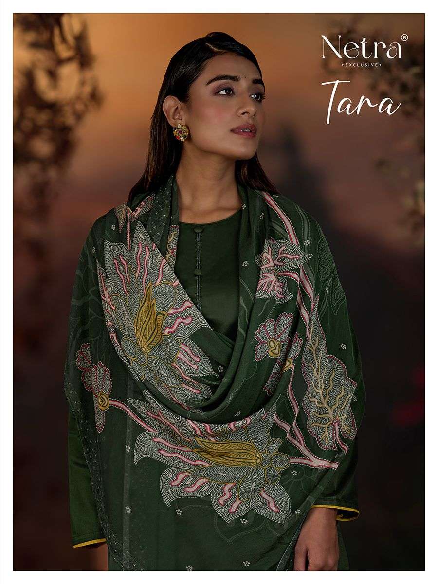 NETRA EXCLUSIVE TARA PURE COTTON SILK EMBROIDERY DRESSES-00402