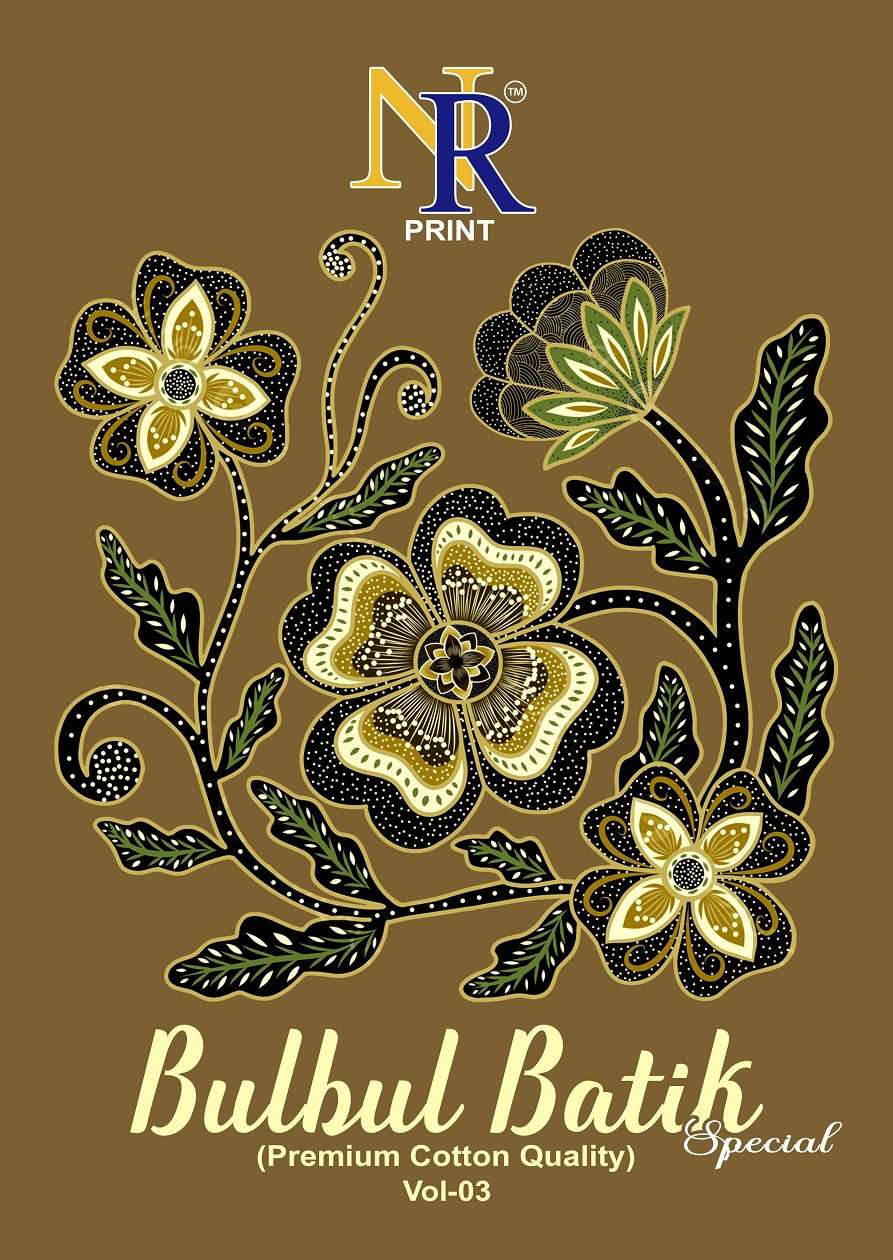 NR PRINT BULBUL BATIK VOL-3 3001 TO 3010 SERIES PURE COTTON PRINTED DRESSES-00015