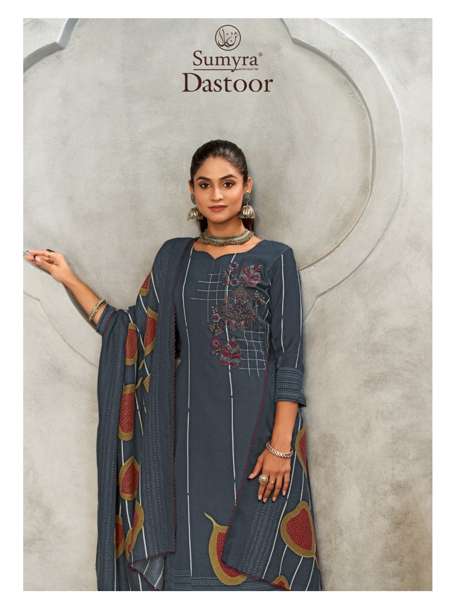 RADHIKA FASHION SUMYRA DASTOOR 26001 TO 26004 SERIES PURE PASHMINA PAKISTANI DRESSES-00011