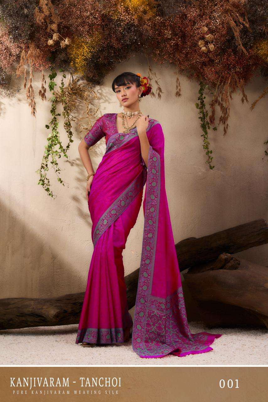 RAJTEX KANJIVARAM TANCHOI 001 TO 006 SERIES PURE SILK SAREES-00137