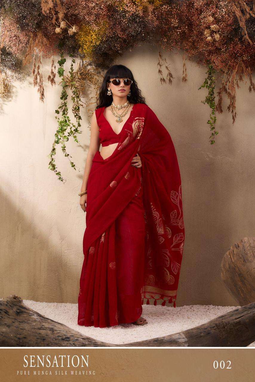 RAJTEX SENSATION 01 TO 06 SERIES PURE SILK EMBROIDERY SAREES-00178