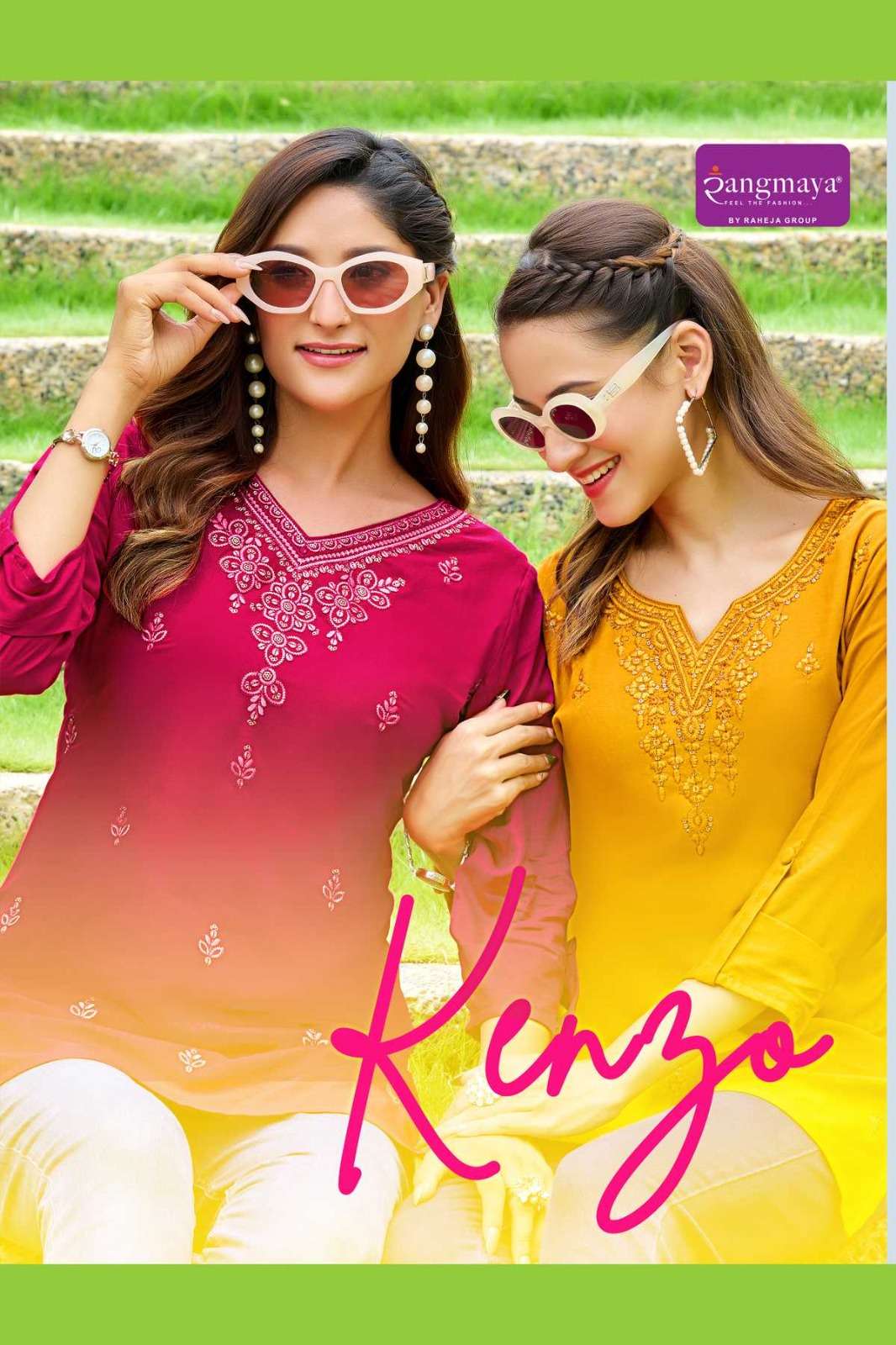 RANGMAYA KENZA 101 TO 108 SERIES PURE RAYON TUNICS-00014