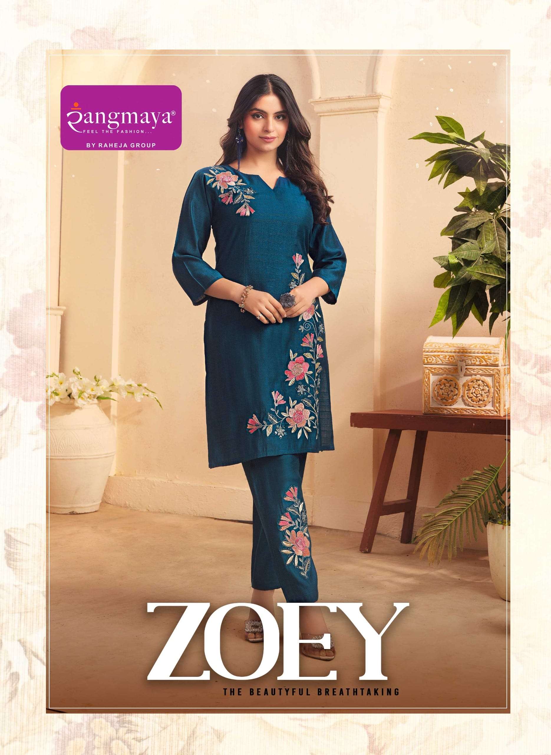RANGMAYA ZOEY 101 TO 106 SERIES PURE VERTICAN PRINTED CO-ORD SET-00140