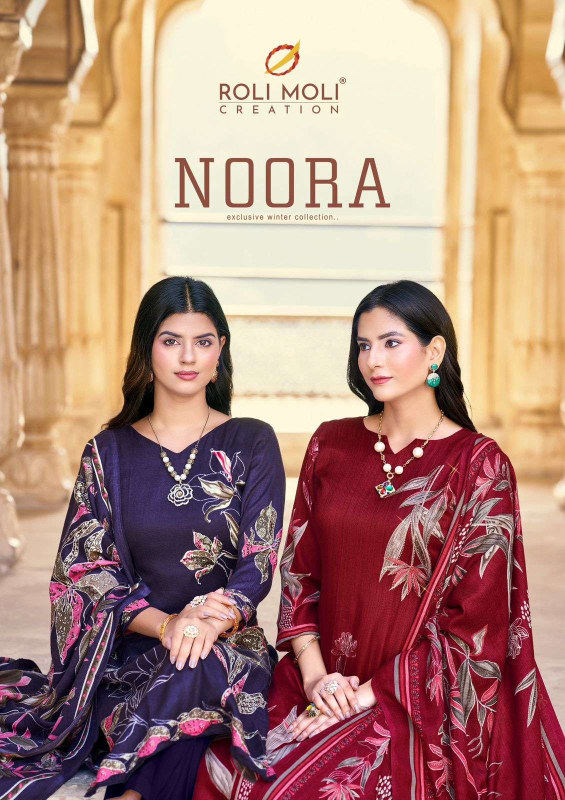 ROLI MOLI NOORA 1001 TO 1008 SERIES PURE PASHMINA PAKISTANI DRESSES-00062