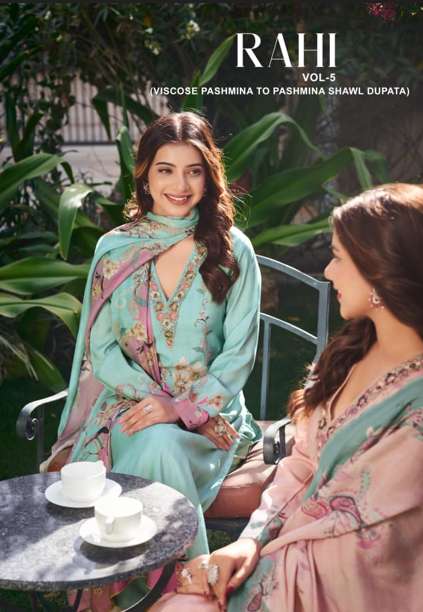 RUPALI RAAHI VOL-05 PURE VISCOSE PASHMINA PRINTED PAKISTANI DRESSES-00402