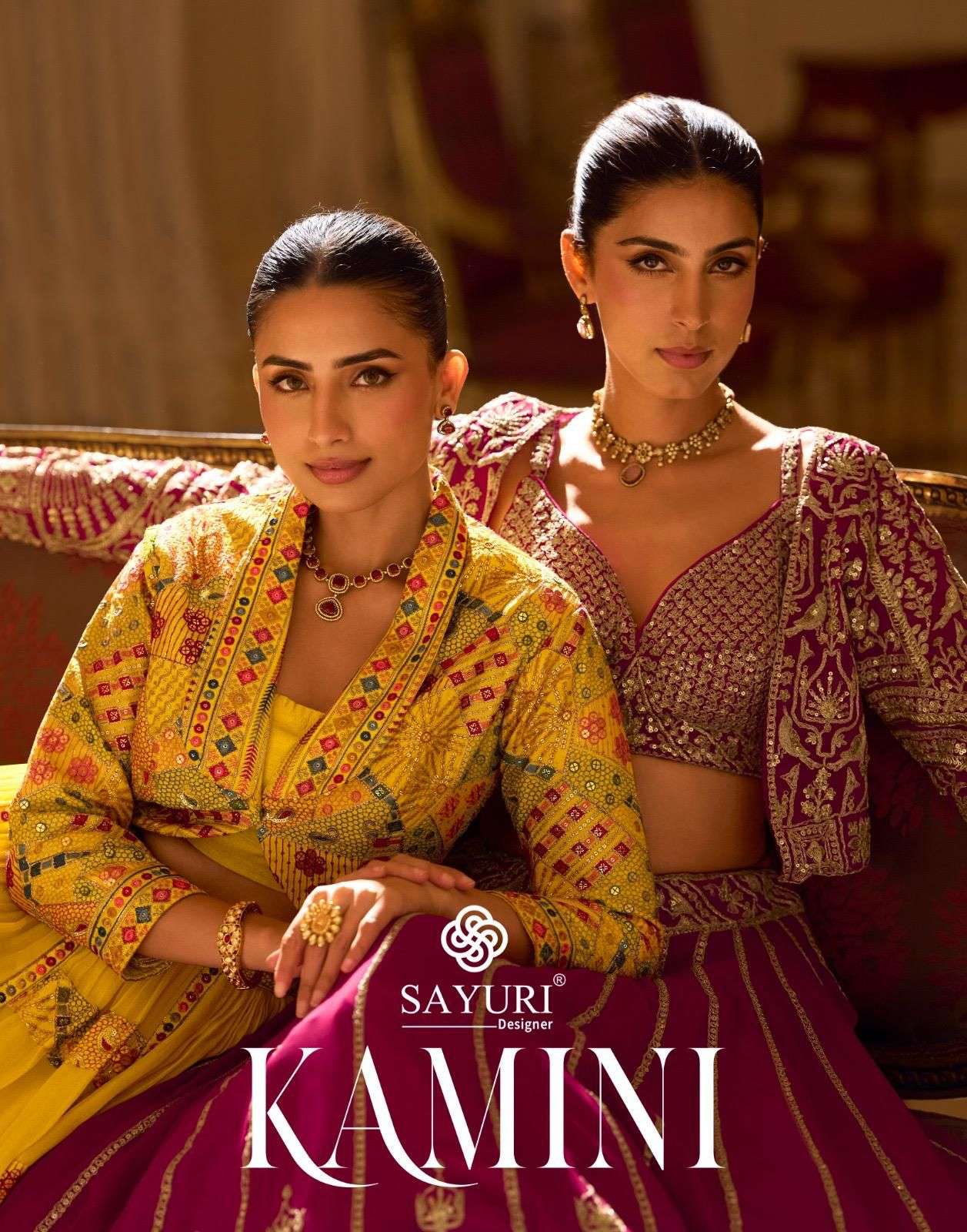 SAYURI DESIGNER KAMINI 10142 TO 10143 SERIES PURE GEORGETTE EMBROIDERY LEHENGAS-00150