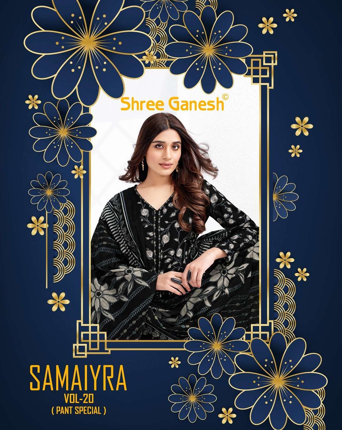 SHREE GANESH SAMAIYRA VOL-20 3001 TO 3020 SERIES PURE COTTON PRINTED DRESSES-00015