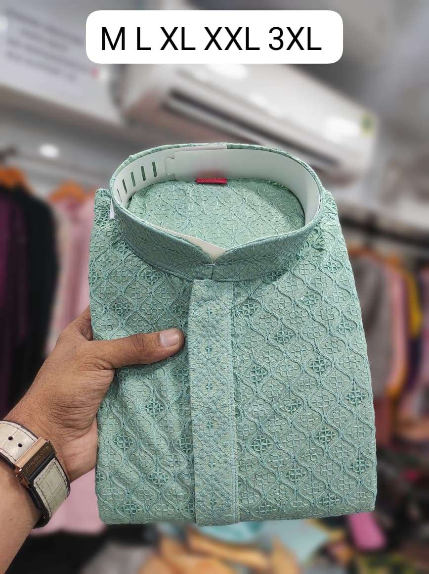 SIFLI VOL-22 BY ASLIWHOLESALE DESIGNER PURE RAYON EMBROIDERY MENS WEAR-00179