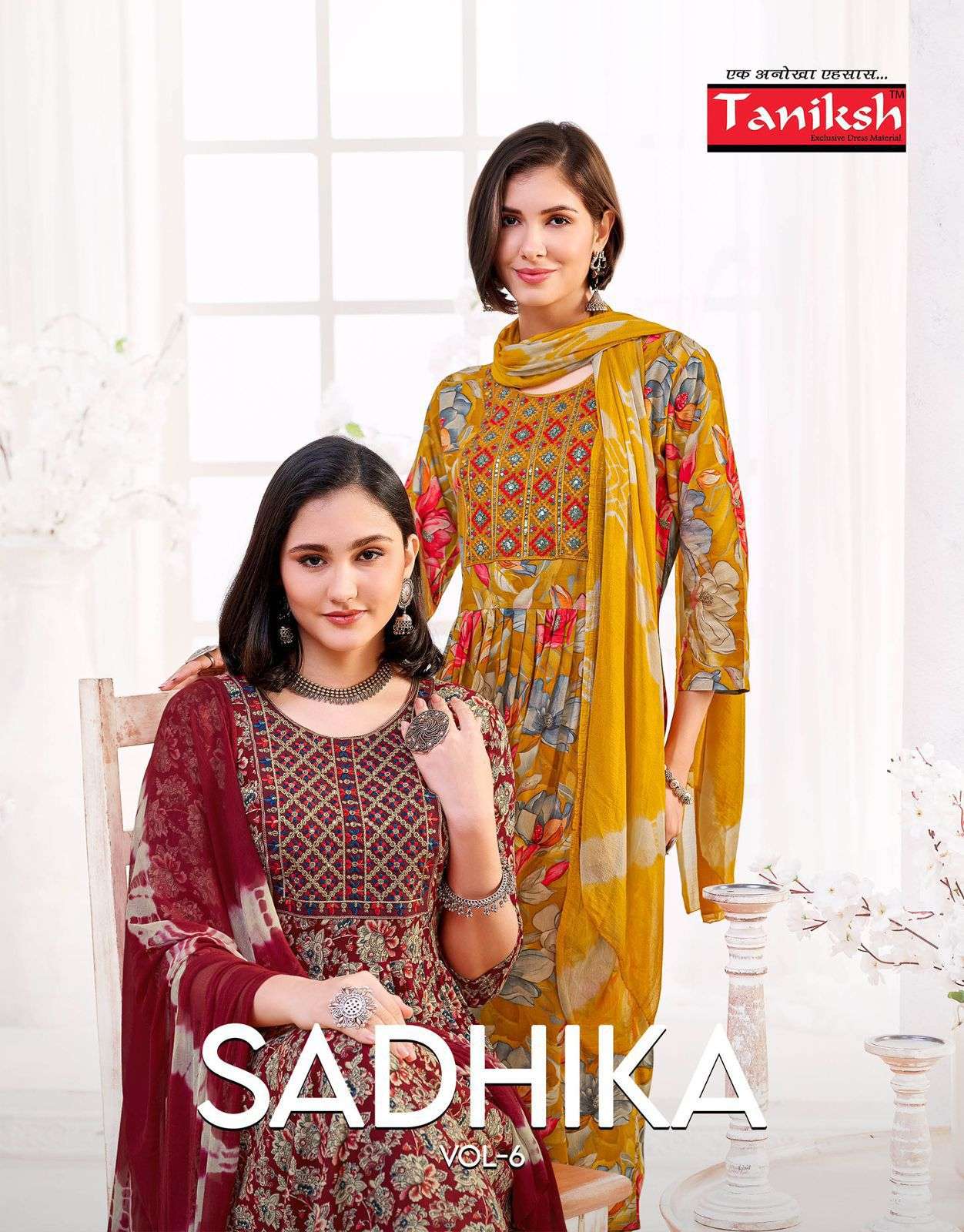 TANIKSH SADHIKA VOL-6 PURE  RAYON PRINTED DRESSES-00140