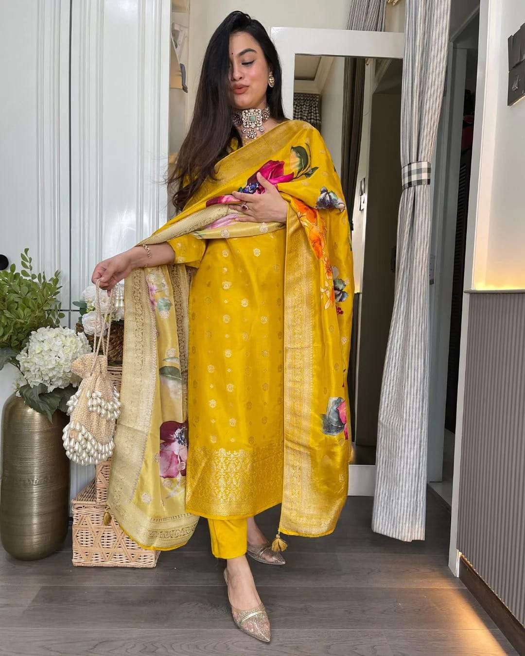 TRIVENI 2 BY ASLIWHOLESALE DESIGNER PURE VISCOSE EMBROIDERY DRESSES-00264