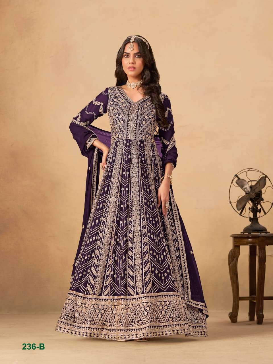 TWISHA AANAYA VOL-236 A TO D SERIES PURE FAUX GEORGETTE EMBROIDERY DRESSES-00274