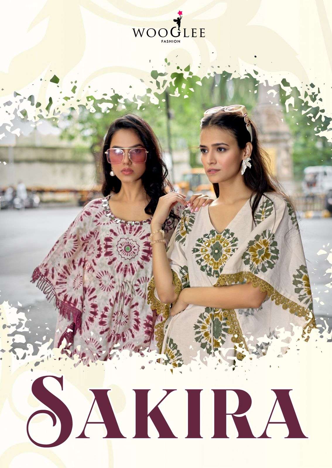 WOOGLEE SAKIRA 4001 TO 4004 SERIES PURE COTTON PRINTED DRESSES-00014