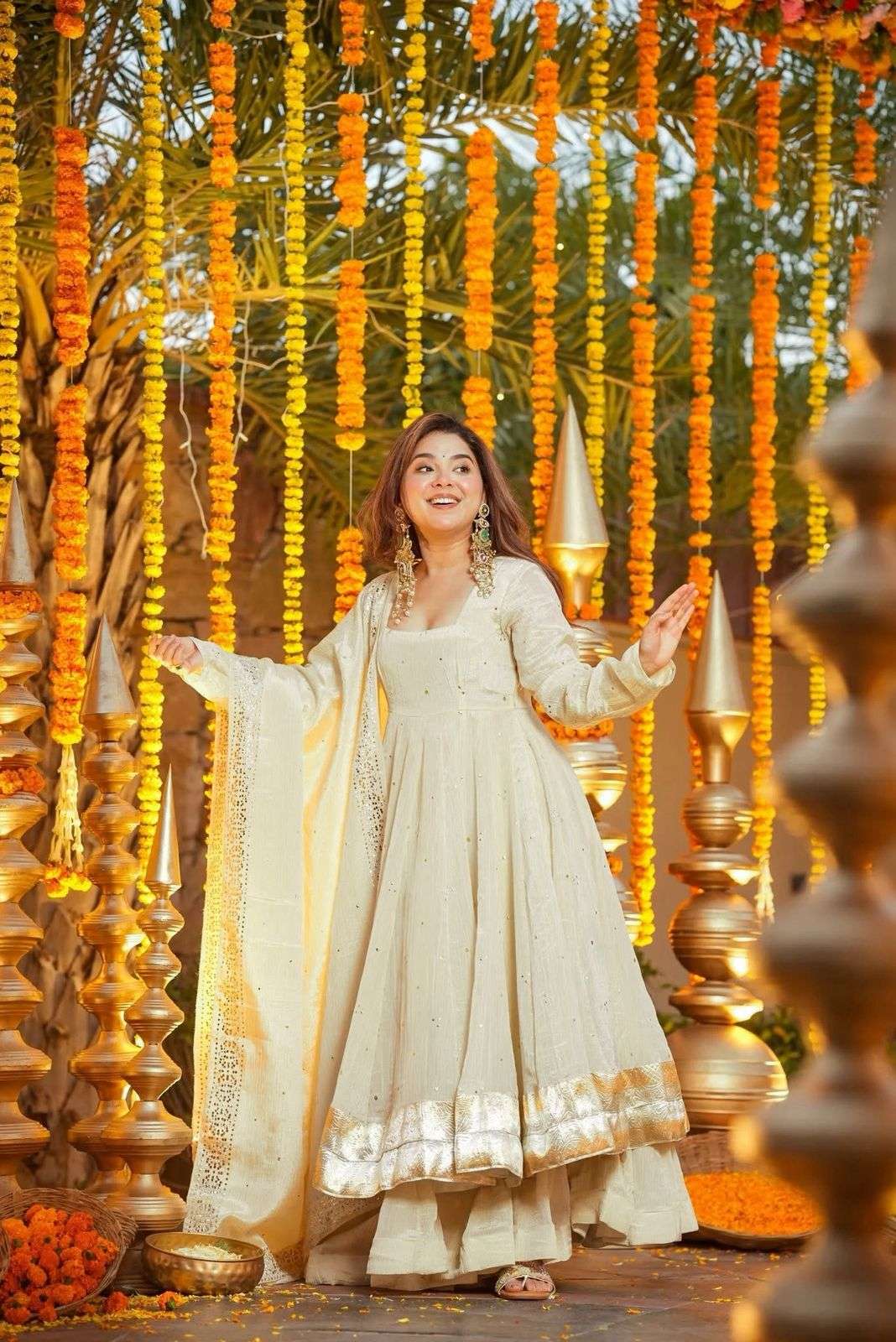 1555 HIT COLOUR BY ASLIWHOLESALE DESIGNER PURE CHINON SILK EMBROIDERY DRESSES-00241
