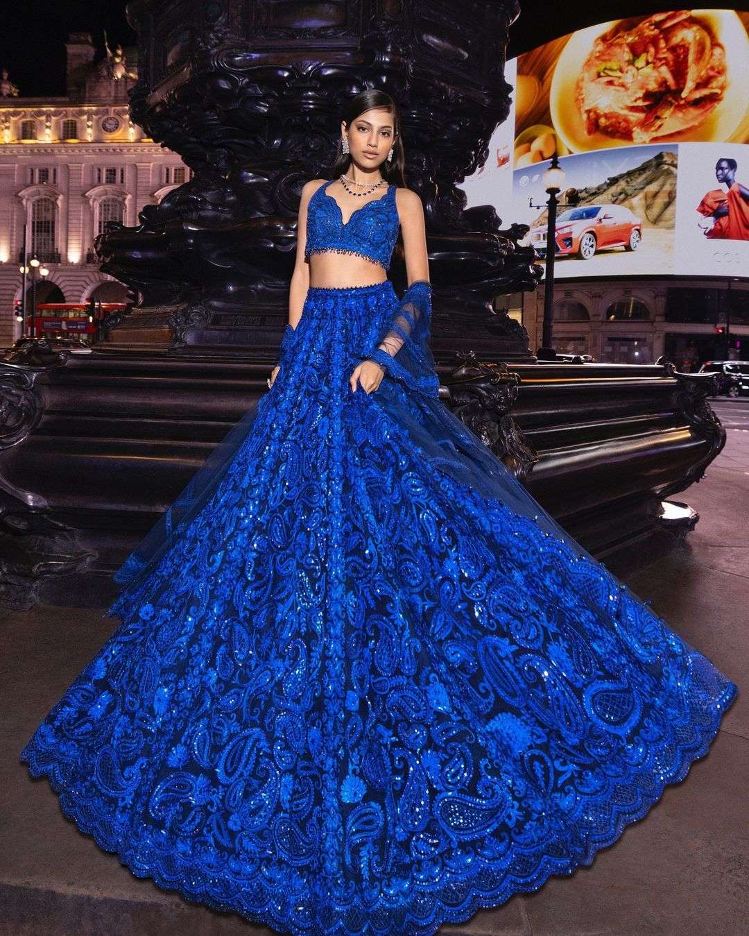 280 HIT COLOUR BY ASLIWHOLESALE DESIGNER PURE FAUX GEORGETTE EMBROIDERY LEHENGAS-00246